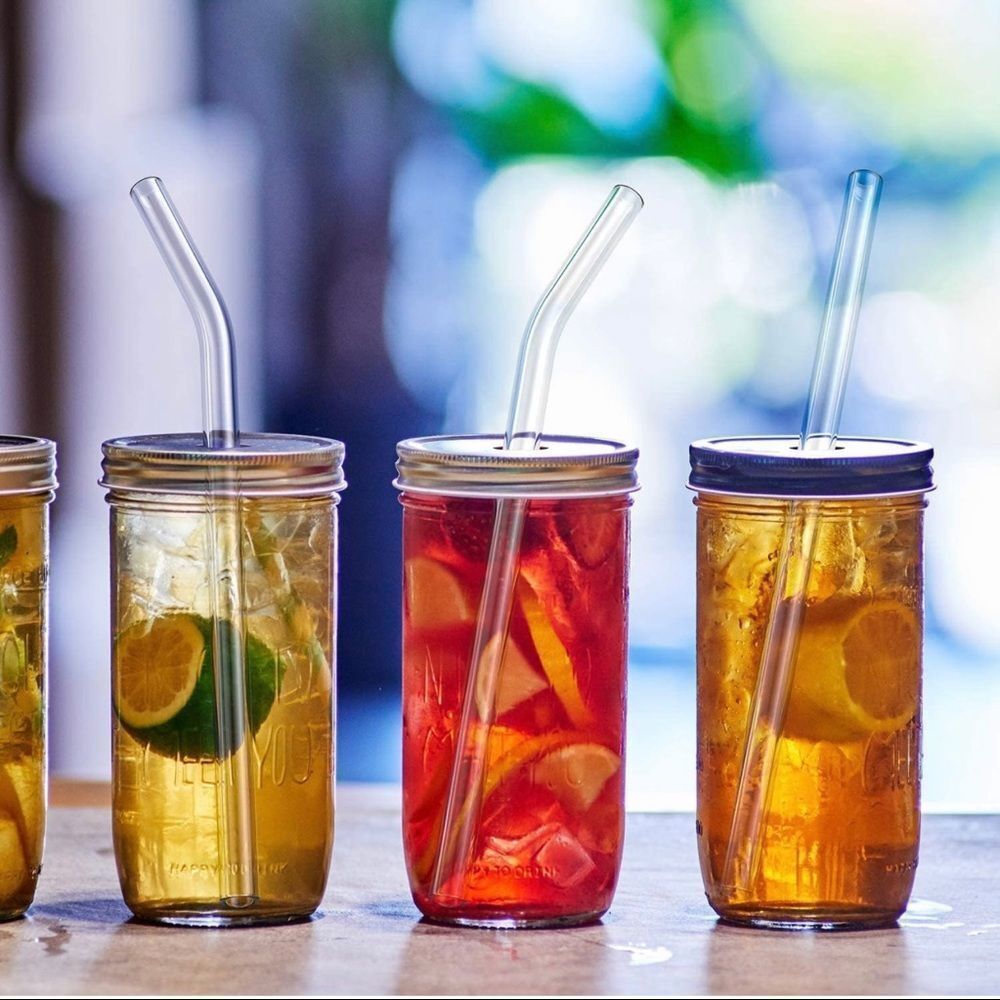 NWT Wool + Pepper Co. Reusable Glass Straw - Straight
